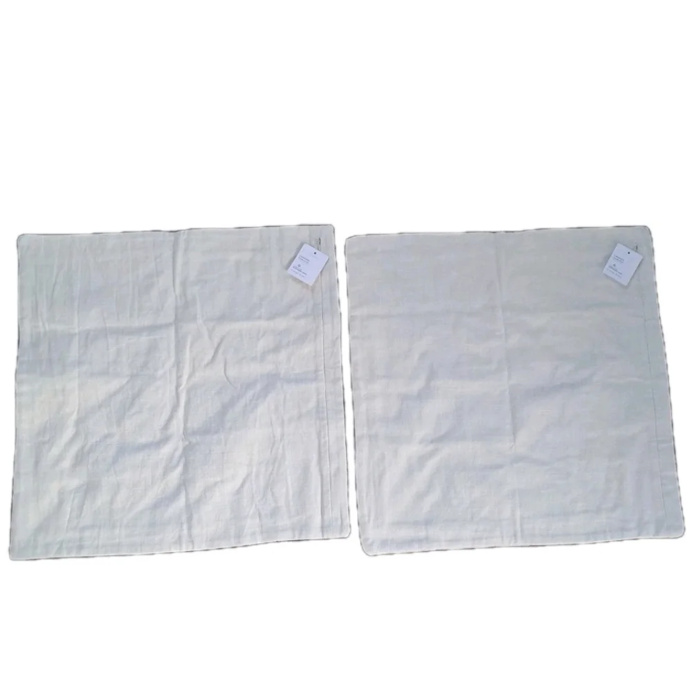 Pottery Barn Landier Pieced Pillow Covers 22x22 Set of 2 NEW